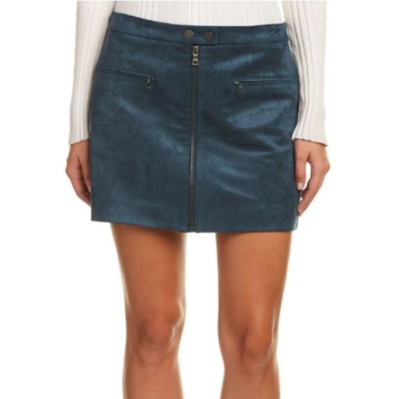 [BCBG MAXAZRIA] Blue Structured Skirt - Picture 1 of 5